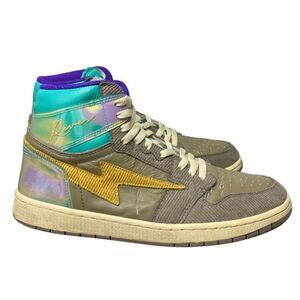 Rare Air Kiy Reves Sport 85 Taupe Blue Iridescent Grey Sneakers Size 12